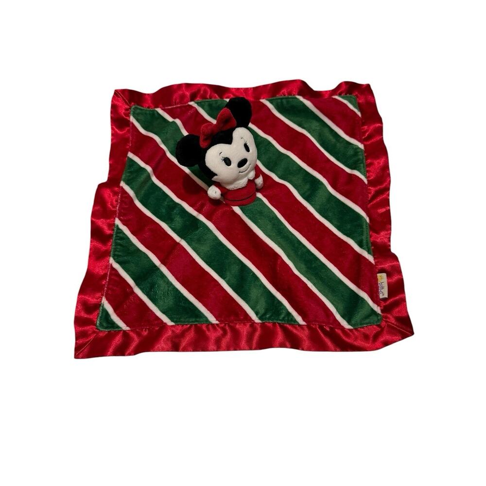 Hallmark Disney Minnie Mouse Baby Lovey Security Blanket Itty Bittys Christmas